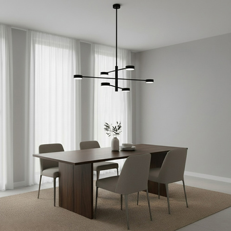 LED závěsné stropní svítidlo 6x GX53 Wall Black OVILO LUMILED