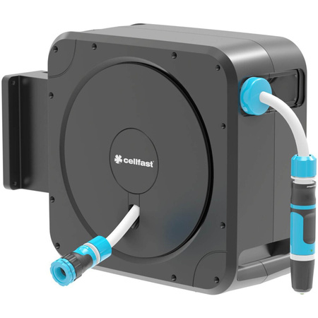 Automatický naviják na zahradní hadici s 20m koncovkami + zavlažovací sada ERGO CELLFAST