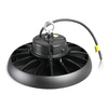 High Bay 150W 25000lm 5000K neutrální bílá 90° černá závěsná LED průmyslová lampa IP65 Videx