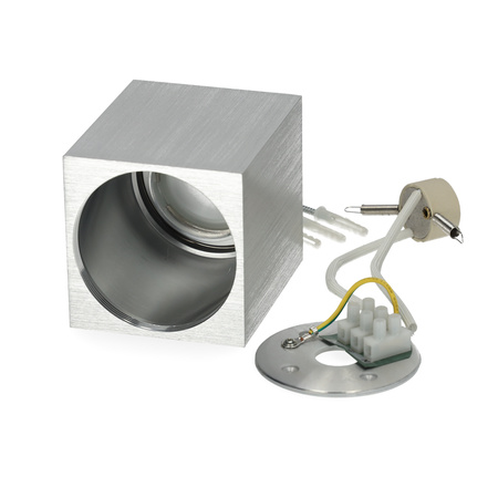 Halogenové svítidlo pro povrchovou montáž Vodotěsný hliník GU10 IP44 Chrom Aquarius Kobi