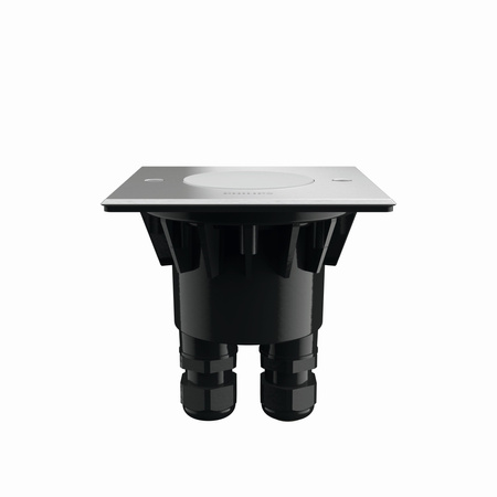 LED zahradní lampa na zem CRUST myGarden 3W IP67 čtvercová stříbrná PHILIPS