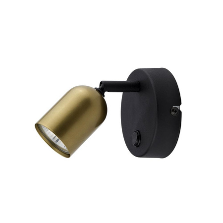 Nástěnné svítidlo TOP BLACK/GOLD Bodový reflektor černý/zlatý Moderní 4xGU10 3309 TK Lighting