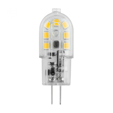 LED G4 CAPSULE MINI žárovka 3W = 25W 270lm 3000K Teplá bílá 12V AC/DC SMD ECOLIGHT