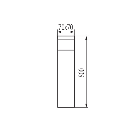 G9 IP44 antracit DASTEN KANLUX venkovní zahradní světelný sloupek