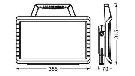 LED reflektor Halogenová pracovní lampa 26W 3000lm 6500K Přenosná LEDVANCE