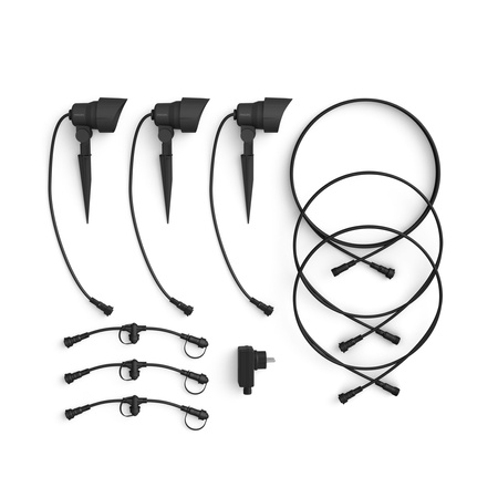 Základní sada SPOT Pack svítidel GardenLink 3x6W 12V 2700K IP44 Antracit PHILIPS