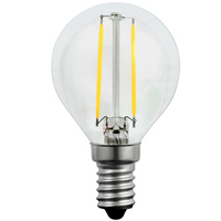 E14 P45 LED žárovka 2W = 23W 230lm 3000K Teplá bílá 360° vlákno GOLDLUX (Polux)