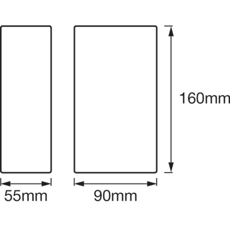 Nástěnné svítidlo fasádní nástěnné svítidlo 12W Endura Style UPDOWN Chrome LEDVANCE