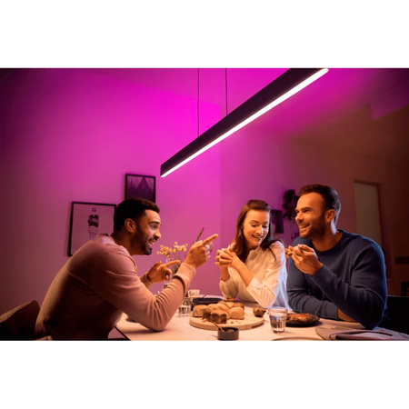 ENSIS Stropní svítidlo černé 79W CCT RGB Top Down PHILIPS HUE Bluetooth Zigbee