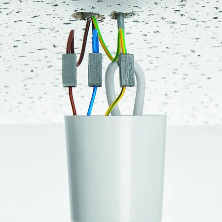 100x konektor osvětlení Rychlokonektor WAGO 224-101 pro KABEL 0.5-2.5 mm