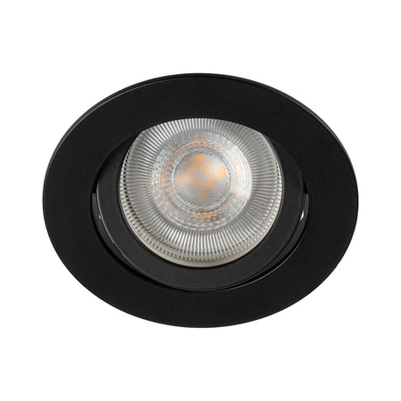 Kruhové stropní bodové svítidlo nastavitelné GU5.3 GU10 kulaté černé Dalla Kanlux