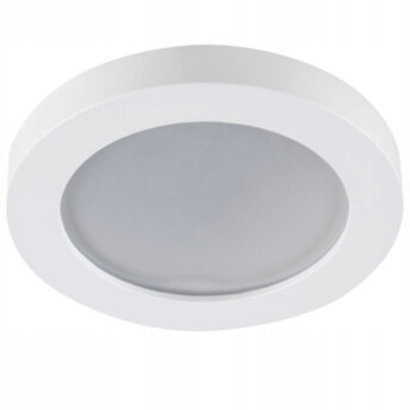 Halogenový LED reflektor GU5.3 GU10 kulatý bílý IP44 Flini Kanlux pro vestavbu pod omítku