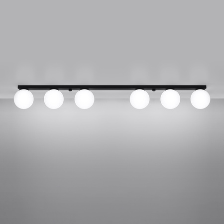 YOLI 6 6xG9 Černé moderní stropní svítidlo SOLLUX