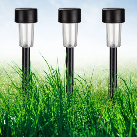 Solární lampa černá IP44 se soumrakovým senzorem Stik Sanico Goldlux