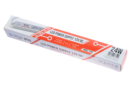 Napájení LED pásků 2A 24W 12V DC SLIM nábytkový zdroj