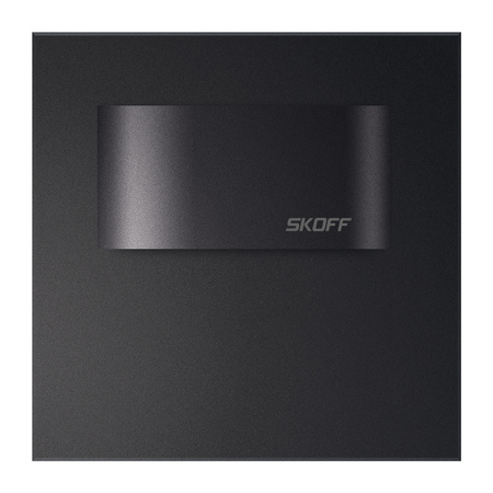 LED svítidlo na schodiště 0.4W 4000K 10V DC IP20 matná černá TANGO MINI KRÁTKÁ Skoff