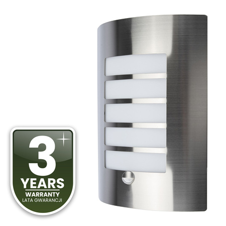 Zahradní nástěnná lampa se senzorem E27, NIGELLA LUMILED