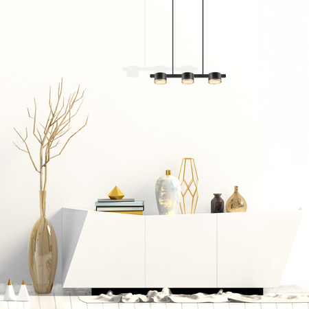 Stropní závěsné svítidlo 3x GX53 Black MIRELLA Sanico Goldlux