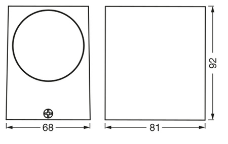 Nástěnné svítidlo ENDURA Classic Square Down Black LEDVANCE