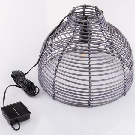 Solární LED venkovní lampa, Visící Ratanová IP44 3000K VEXA LUMILED