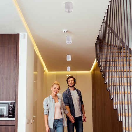 Přisazené svítidlo HALOGEN Aluminium White SPOT TUBE 10cm pro LED GU10 Bellalux