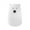 Dětské noční LED světlo 0,4W 3000K teplé + vícebarevné RGB USB dobíjecí 1200mAh bílé + dálkové ovládání VELKÝ MÉĎA MEDVÍDEK