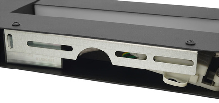 LOVIS Zrcadlová lampa LED Koupelnová nástěnná lampa 24W 1680lm Černá neutrální bílá 120cm IP44 360°