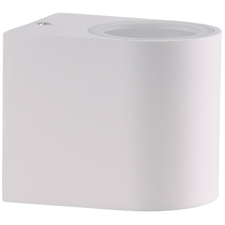 Venkovní zahradní nástěnné svítidlo s LED 1x GU10 BOSTON GOLDLUX (Polux) ALUMINIUM White oválné