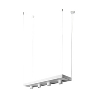 PLANT 9382 Nowodvorski Stropní svítidlo Bílá 4xGU10 Závěsná obdélníková ocel Moderní