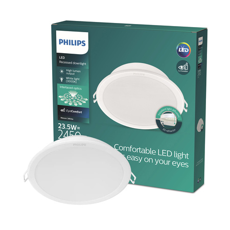 LED panel Zapuštěné vestavné svítidlo MESON 23,5W 3000K 21,5cm Kulaté stropní svítidlo PHILIPS