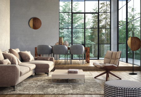 Stojací lampa 2x GX53 hnědá moderní 7647 SUNSET Nowodvorski