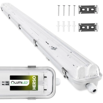 Hermetické Prachotěsné svítidlo 2x T8, G13 IP65 120cm OHLD-236 LUMILED