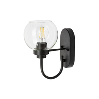 Nástěnné svítidlo LED Koupelna Bodové světlo E27 IP44 Černá Moderní Tirina Rabalux