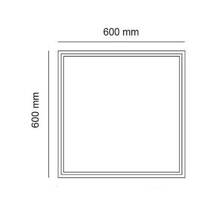 Přisazený rámeček pro LED Panel 60 x 60 ECOLIGHT