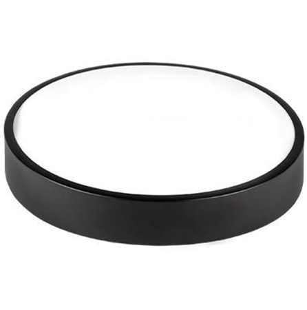 Stropní LED stropní svítidlo nástěnné svítidlo kulaté 3300 lm 40W 4000K IP22 černá