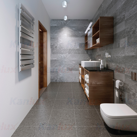 Koupelnové nástěnné svítidlo nad zrcadlo LED 8W 590lm 4000K neutrální obdélníkové černé IP44 Astim Kanlux