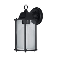 Venkovní zahradní nástěnná lampa E27 LANTERN ke STAŽENÍ Černá lampa Endura LEDVANCE