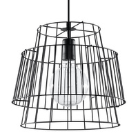 Stropní závěsné svítidlo SOLLUX LED GATE E27 Overhang Black Wire
