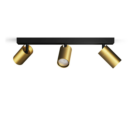 Reflektorové stropní svítidlo 3x GU10 IP44 měděno-černé Kosipo Philips