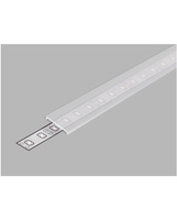 Krytka pro nástěnný nábytkový profil KM48, Průhledná 2m LUMILED