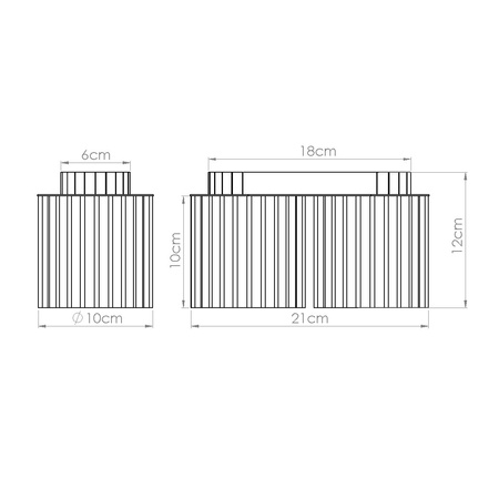 Povrchová montáž 2x GU10 hliníková černá Aura Deep Space SL.1785 Sollux