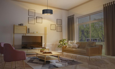 Dekorativní stropní závěsné svítidlo E27 Overhang Grey Decor Ledvance