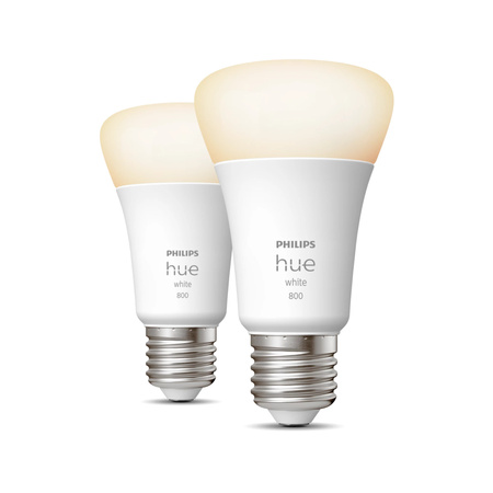 2PAK LED žárovka E27 A60 9W 2700K Warm PHILIPS HUE White Bluetooth Zigbee