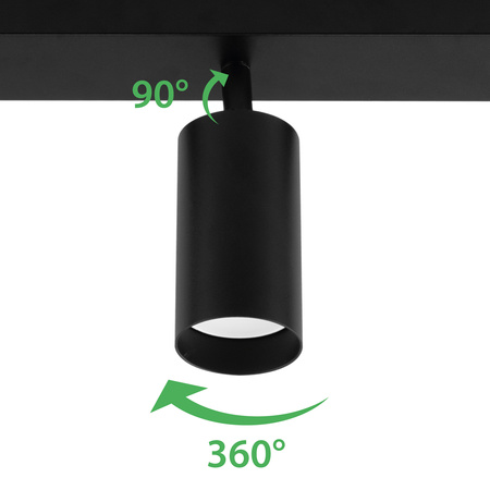 3x GU10 Stropní LED svítidlo, SPOT Reflektor Halogenová Úprava TABULA LUMILED