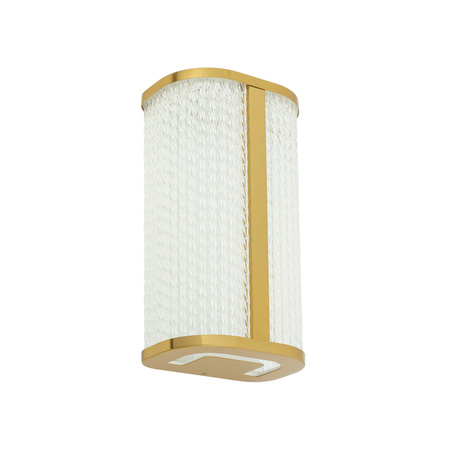 Nástěnné svítidlo LED 15W 1000lm 4000lm neutrální zlaté Vodotěsné Koupelna IP44 Moderní PALMAS LED 10730 Nowodvorski