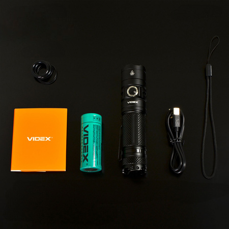 Dobíjecí ruční svítilna LED 20W 4000lm 6 režimů USB-C Vodotěsné IP68 Videx