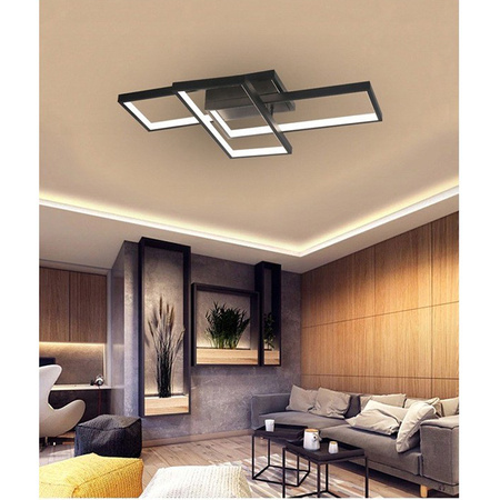 Stropní svítidlo LED 72W CCT GALAXIS ORION Black + dálkové ovládání Controller