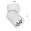 TIMO Stropní nástěnná lampa Reflektor Pohyblivé halogenové svítidlo 1xGU10 White LVT