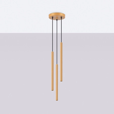 ARCHE Stropní závěsné svítidlo 3P 3xG9 zlaté Moderní SOLLUX