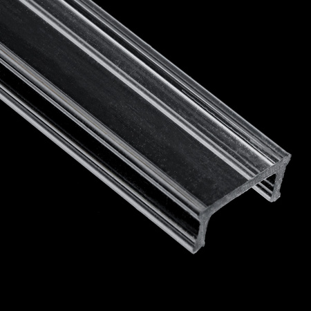 Krytka pro nástěnný profil KM33, Průhledná 2m LUMILED